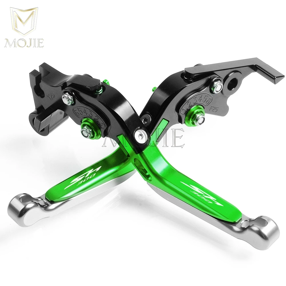 Black Green Titanium Аксессуары для мотоциклов CNC Алюминиевые Регулируемые Складные Выдвижные Тормозные Рычаги сцепления Набор для Honda SH300 SH 300 - Color: Black Green Titanium