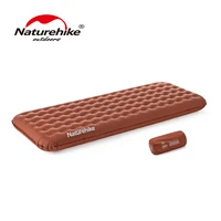 naturehike inflatable air mattress thicken camping mat outdoor sleeping pad waterproof single double for hiking travel picnic