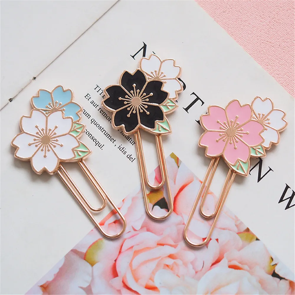 Цветная закладка для бумаги Cherry Sakura рекламный подарок канцелярские