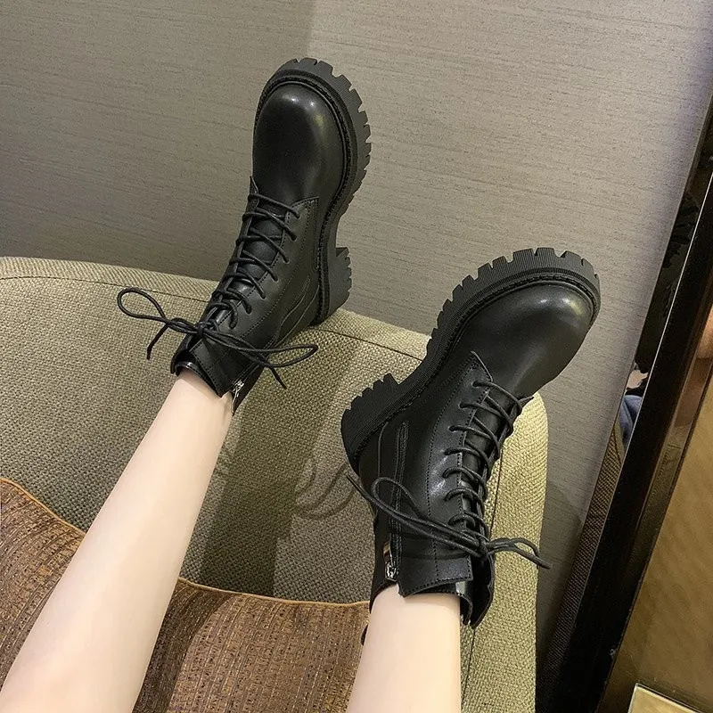 New Arrivals Soft Boots Women Shoes Woman Boots Fashion Round PU Ankle Boots 2021 Winter Elastic Black Boots Comfortable Boots