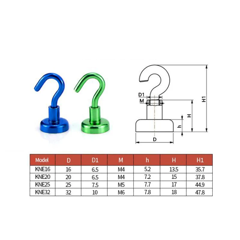 

8Pcs Magnetic Hook Strong Hook Magnet Bracket Wall Suction Hook Bracket Support Hardware Magnetic Tools