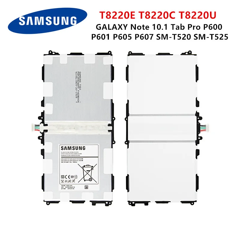 Оригинальный планшет SAMSUNG T8220E T8220C T8220U аккумулятор 8220 мАч для Samsung GALAXY Note 10 1 Tab Pro P600