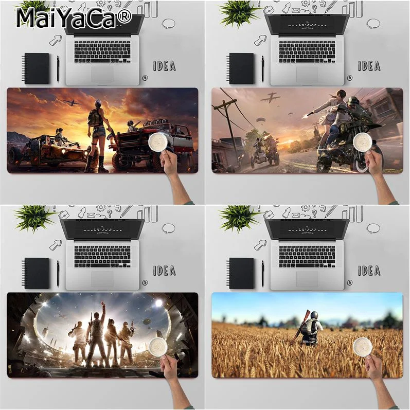 

Высококачественный коврик для мыши для ноутбука MaiYaCa PUBG Playerunknown's Battlegrounds, бесплатная доставка, большой коврик для мыши, коврик для клавиатур...