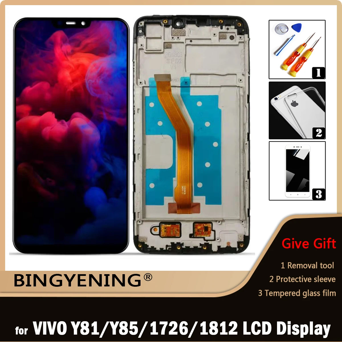 Дисплей с сенсорным дигитайзером в сборе для VIVO Y81/Y85/Y83, 6,22 дюйма, VIVO Y81i/1812/V1732 Дисплей с сенсорным дигитайзером в сборе для VIVO Y81/Y85/Y83, 6,22 дюйма, VIVO Y81i/1812/V1732