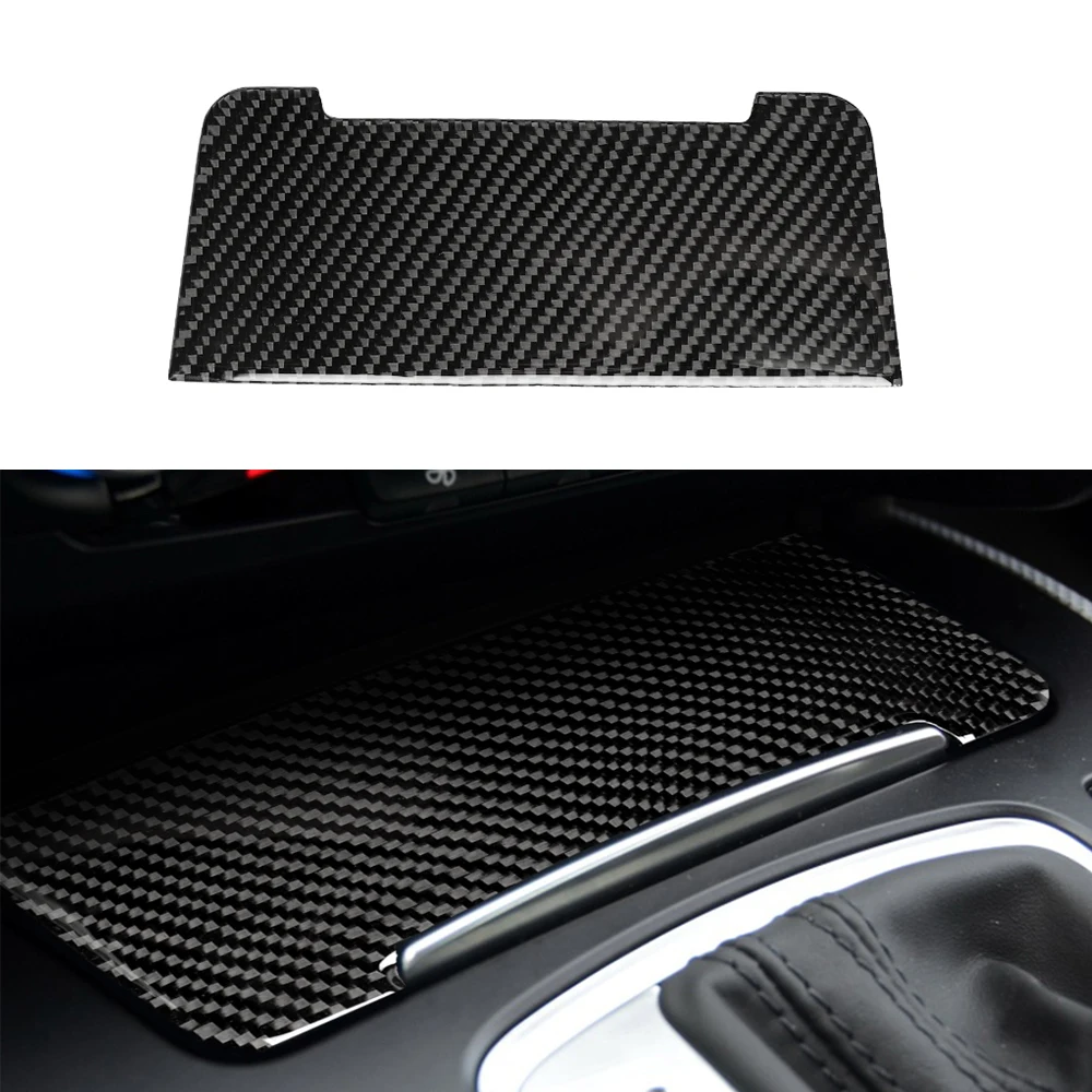 

Storage Box Cigarette Lighter Decoration Cover Trim Decal for Audi Q5 2010-2018/ A4L A5 B8 2009-2016 Car Accessory Carbon Fiber