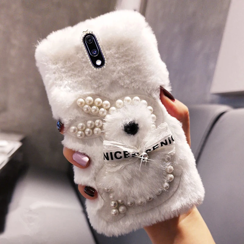 

Plush Diamond Phone Case For Oneplus Nord N10 5G N100 3 3T 5 5T Protective Case For Oneplus 6 6T 7 7T 8 8T Pro Back Cover Shell