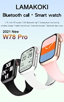 lamakoki 2021 new smart watch w78 pro women men full touch screen sport fitness watch ip67 waterproof smartwatch for android ios