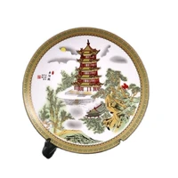 jingdezhen porcelain famille landscape pattern appreciation plate 1 ancient porcelain collection