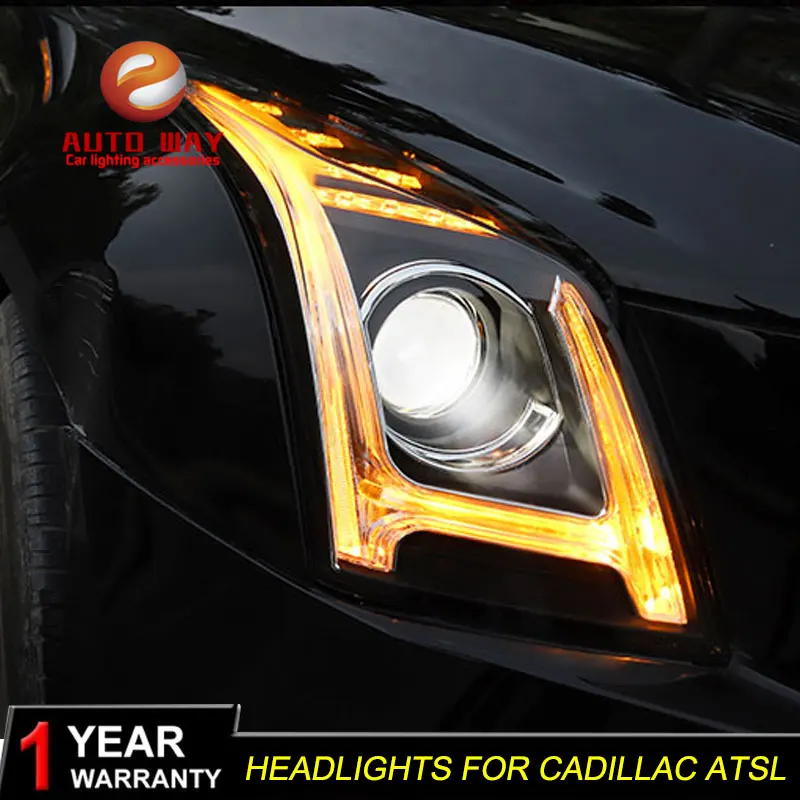 Стайлинг автомобиля светодиодный корпус для фар Cadillac ATS 2014 2015 2016 ATSL LED H7 hid Q5