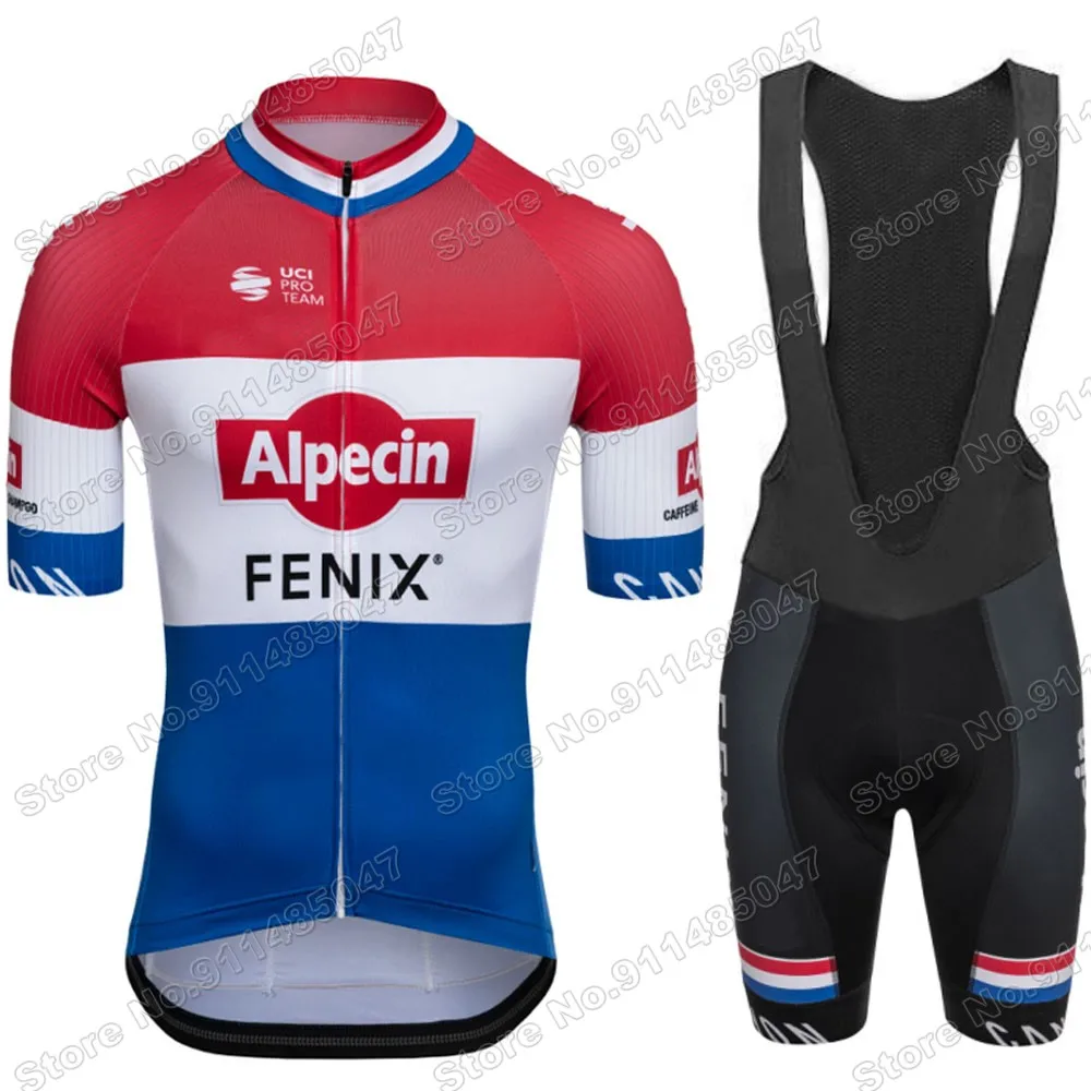 

Alpecin Fenix Team 2021 Cycling Jersey Set Summer Clothing Mens Road Bike Shirts Suit Bicycle Bib Shorts MTB Wear Maillot Ropa