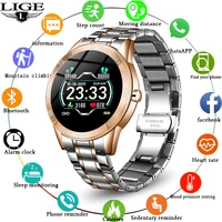 lige fashion luxury smart watch men waterproof sports fitness tracker bluetooth connection for android ios phone new smartwatch