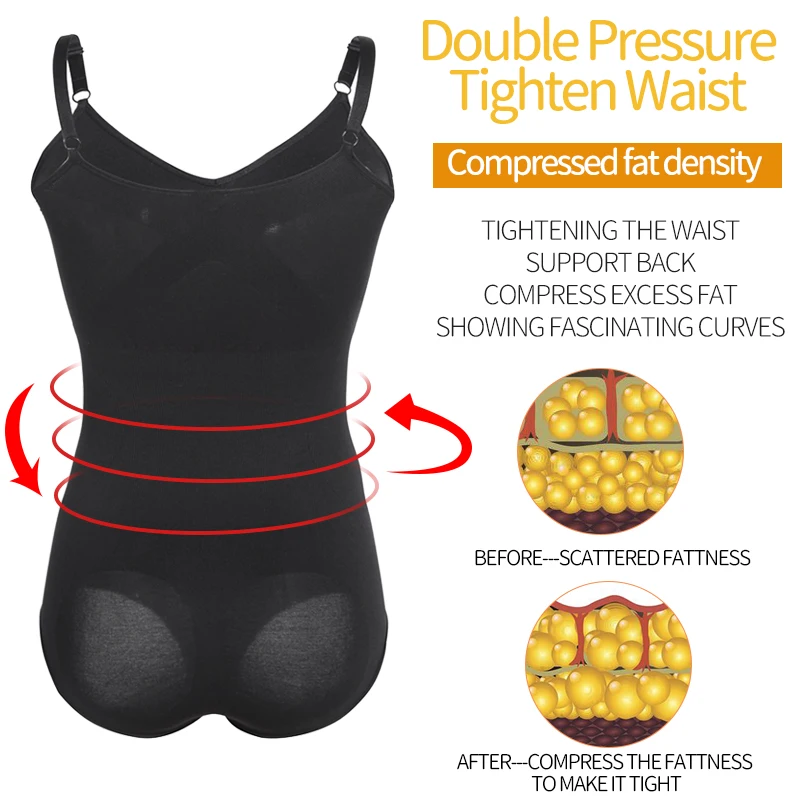 Full Body Shaper Bodysuit Shapewear Waist Trainer Women Abdomen Shapers Tummy Control Slimming Sheath Seamless Briefer Corset