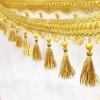 11mlot curtain lace accessories tassel fringe trim diy sofa beads window curtains drapery sewing textile decoration