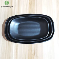 8910 inch dish black frosted rectangle dinner plate restaurant dinnerware 100 melamine imitation porcelain tableware