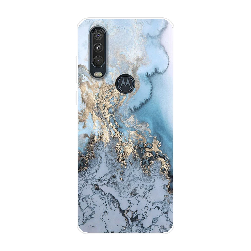 37 Для Motorola One Action чехол 6,3 ''мультяшная мягкая ТПУ Силиконовая задняя крышка для MOTO One Action OneAction чехол для телефона funda One Vision - Цвет: 37