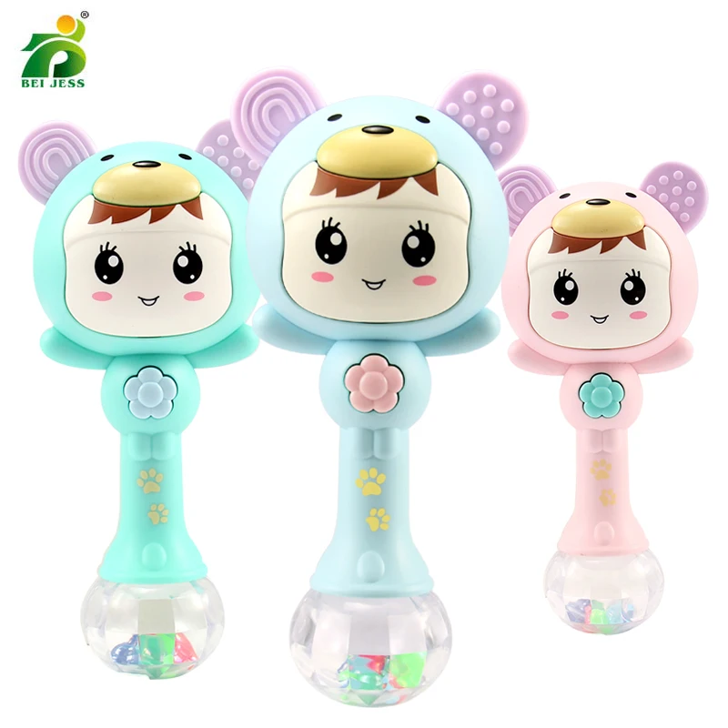 Детские погремушки дрожание рук Музыкальная погремушка малышей Развивающие