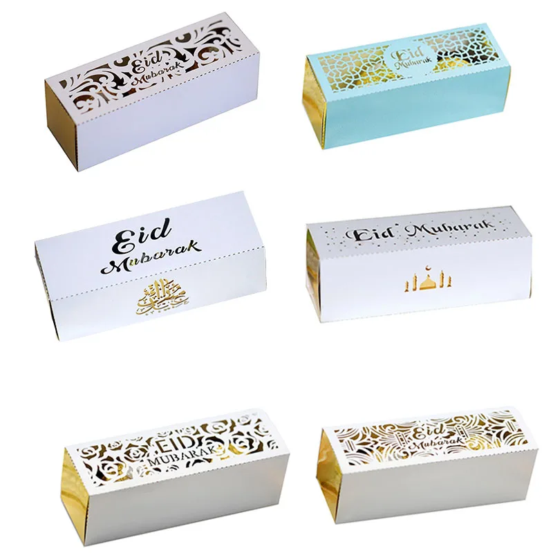20/30/50Pcs Eid Mubarak Candy Box Ramadan Kareem Decoration Favor Gift Boxes Islamic Muslim Festival Supplies al-Fitr Eid Party