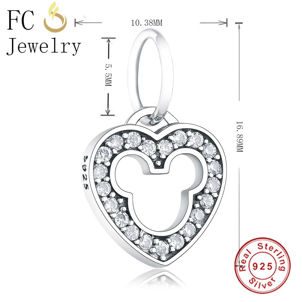 Женское Ожерелье с кулоном из серебра 925 пробы кубическим цирконием | Украшения и