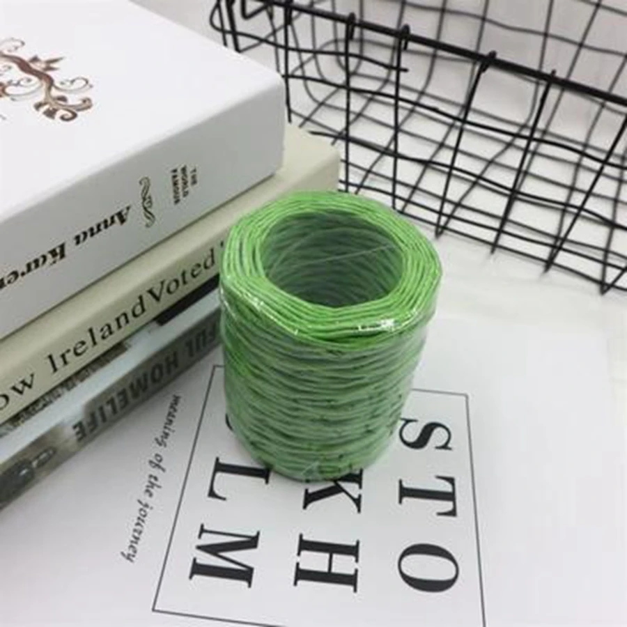 Новый Простой DIY ремесло поставщик железной проволоки Papper резьба 50 метров/рулон |