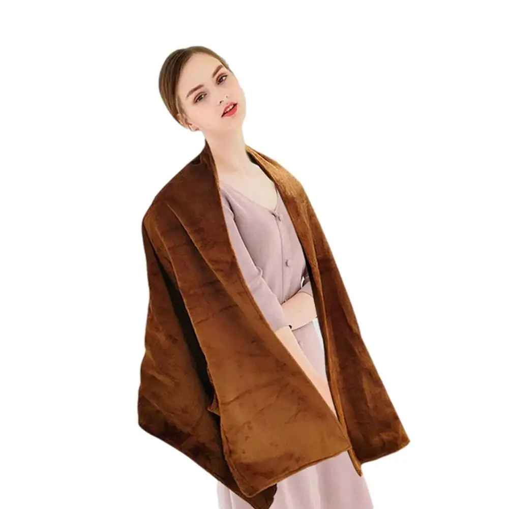 

170*70cm USB Electric Heating Blanket Washable 3 Heat Settings Electric Shawl Coral Fleece Heating Quilt Blanket
