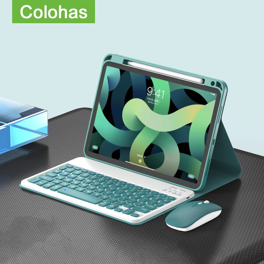 

Для iPad Air 4 iPad Mini 6 iPad Pro 12,9 2021 2020 Мини Bluetooth-совместимая клавиатура мышь набор Беспроводная клавиатура для iPad Pro 11