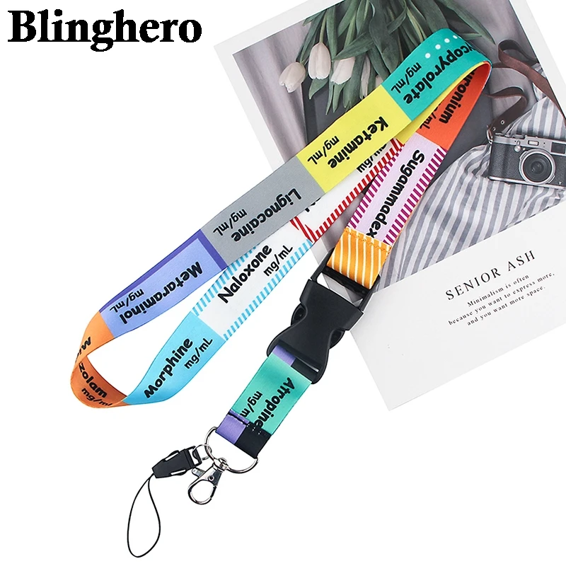 CA1358 Critical Care Anaesthetics ICU Lanyard for Keys ID Card Mobile Phone Neck Straps Lanyard for Doctor and Nurse