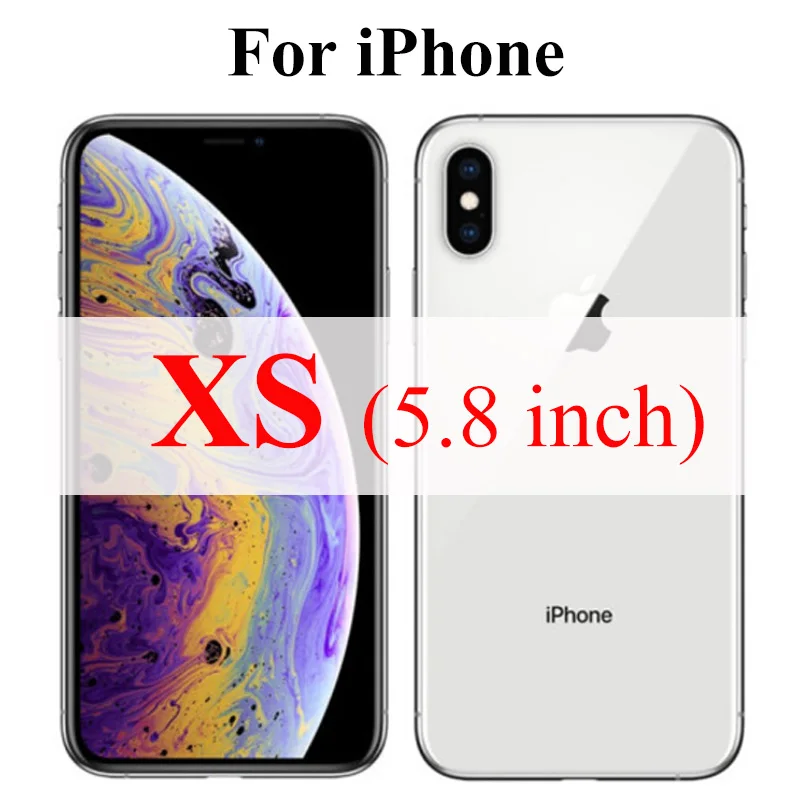For iPhone XS Бронированное стекло Защитная пленка для iPhone 6 S XS Max 7 8 Plus XR 6 S экранная защита 10xs 10 X R закаленное стекло защитный лист SX RX - Цвет: For iPhone XS