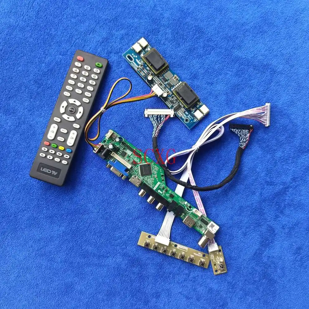 

1680*1050 30Pin LVDS AV VGA USB HDMI-совместимый аналоговый сигнал 4CCFL подходит для M220EW01/M220Z1/MT220WW01 Комплект «сделай сам» плата привода ЖК-экрана