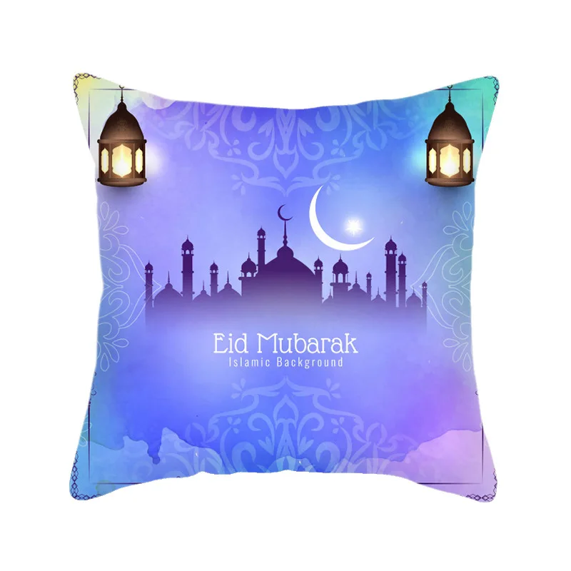 

Ramadan MUBARAK Cushion Cover Eid Mubarak Decoration Islamic Muslim Party Favors Islam Gift Eid Al Adha Ramadan Kareem 45x45cm 3
