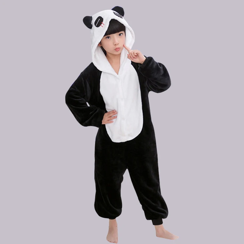 Зимние пижамы для мальчиков детские Кигуруми косплея одежда сна пижама девочек