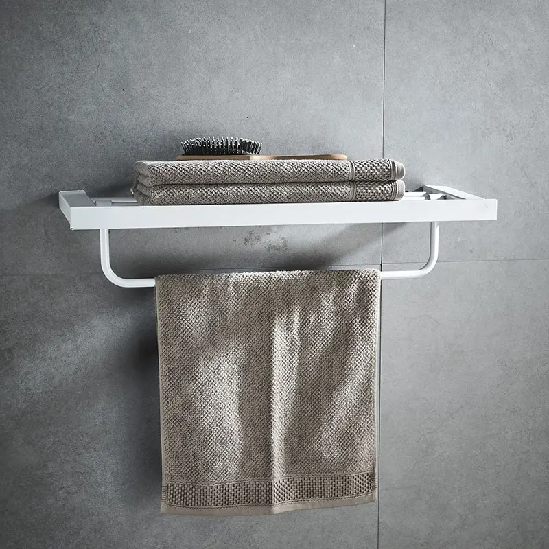 Bathroom Stainless Steel Nickel White Hardware Towel Bar Ring Paper Holder Toothbrush Bath Set Accessories | Обустройство дома