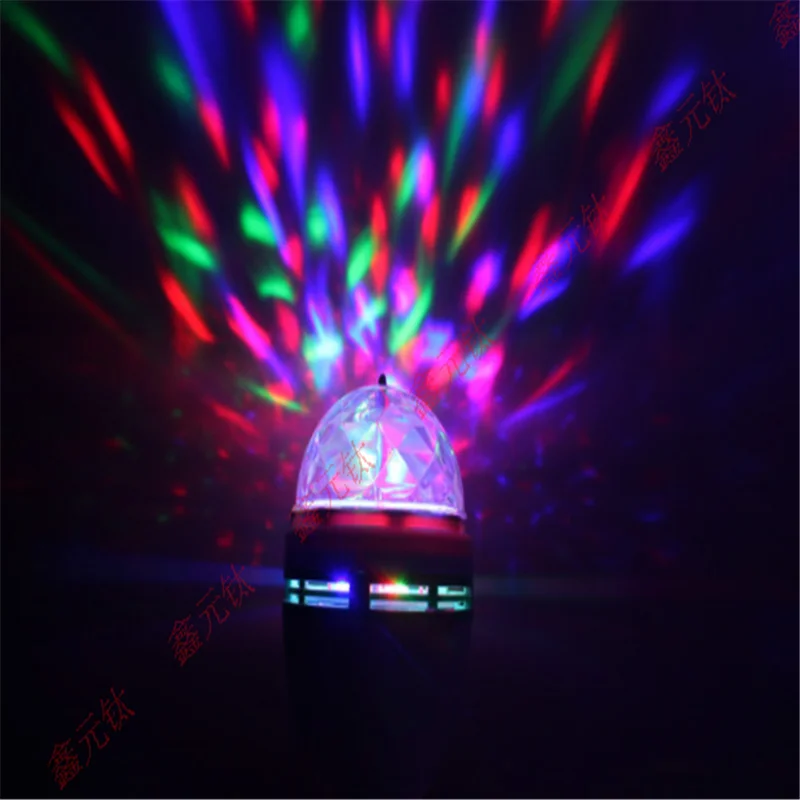 

Сценический светильник RGB AC90-265V E27 Поворотный Светильник high light s Magic flashlight light 56 мм/80 мм KTV Crystal magic ball