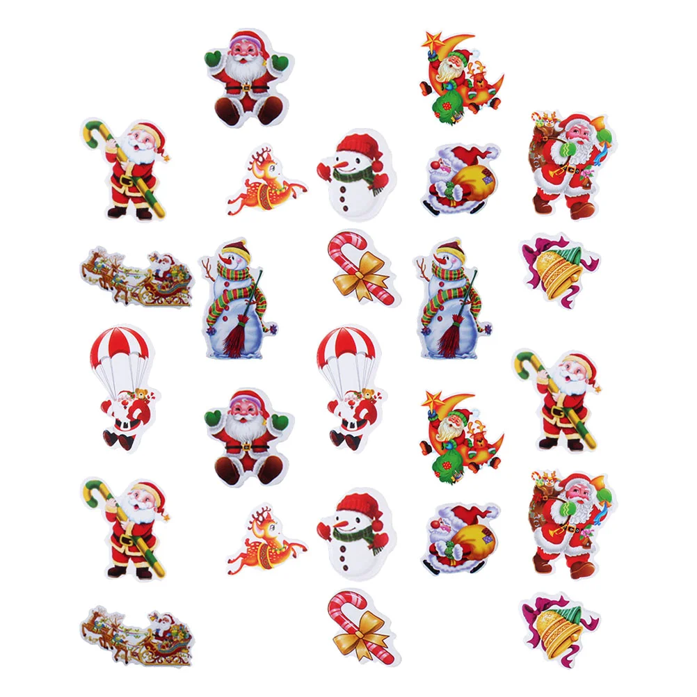 

30 Sheets of Cartoon Christmas Stickers Christmas Decals (Random Style)