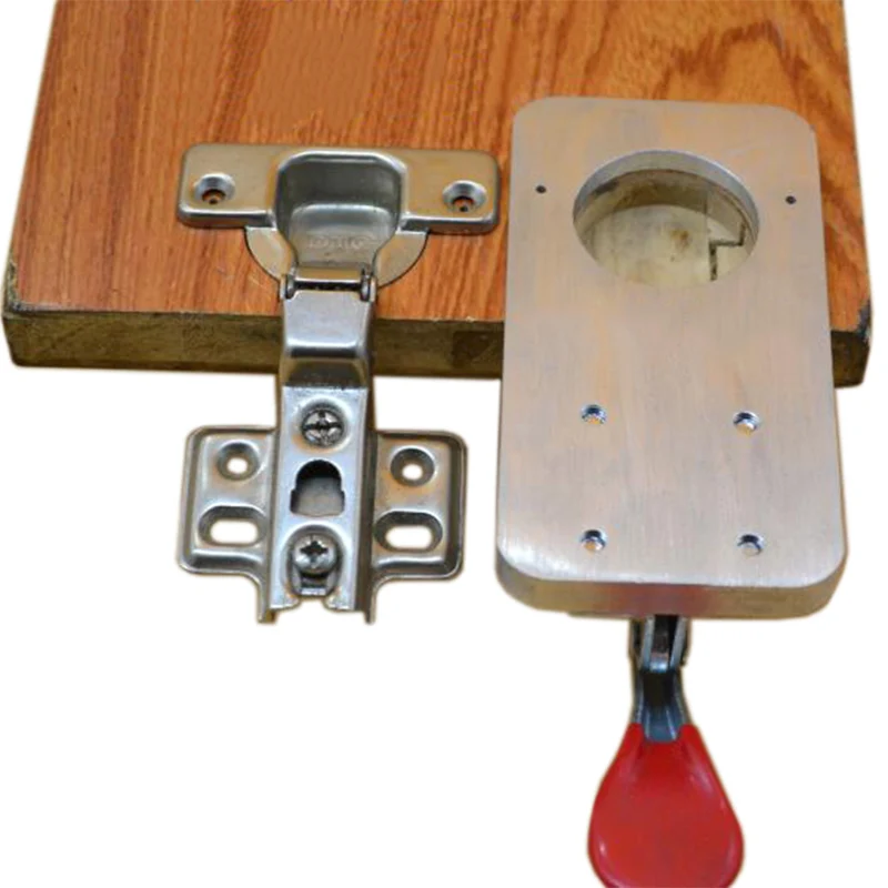 

35mm/40mm Hinge Hole Drilling Guide Locator Aluminum Alloy Hole Opener Template Door Cabinets DIY Tool for Woodworking Tools