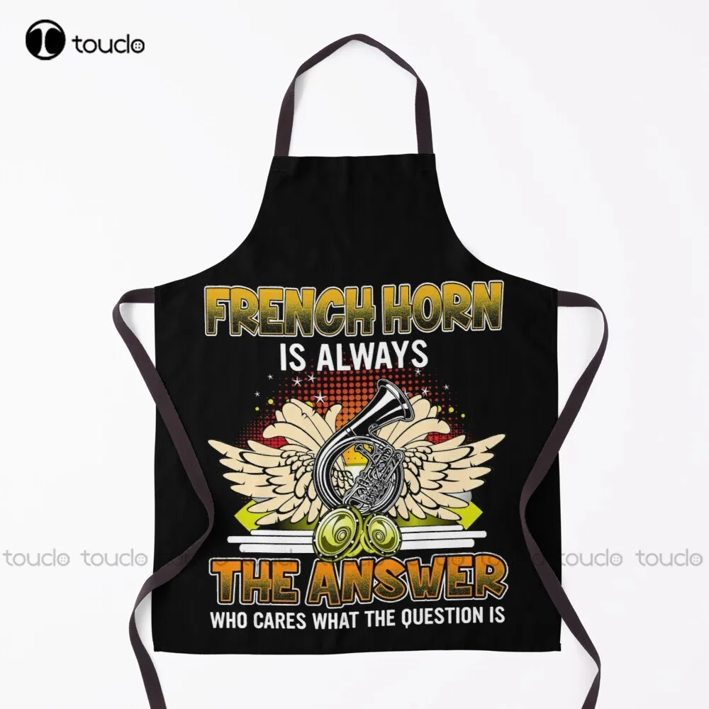 

The Answer Is Always French Horn Apron Aprons For Girls For Women Men Unisex Adult Garden Kitchen Household Cleaning Apron
