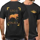 Крутая модная футболка с римской империей 1-го легиона дикого кабана Italica Vexillum. Летняя Хлопковая мужская футболка с коротким рукавом и круглым вырезом, Новинка