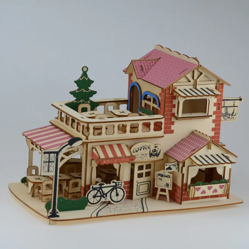 3D пазл бумажная модель для строительства игрушка ручная сборка игра деревянных