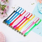 Светодиодная USB-лампа для чтения, миниатюрный портативный ночник с USB-клавиатурой, настосветильник лампа для чтения, с внешним аккумулятором, для компьютера, ноутбука, MGTA13