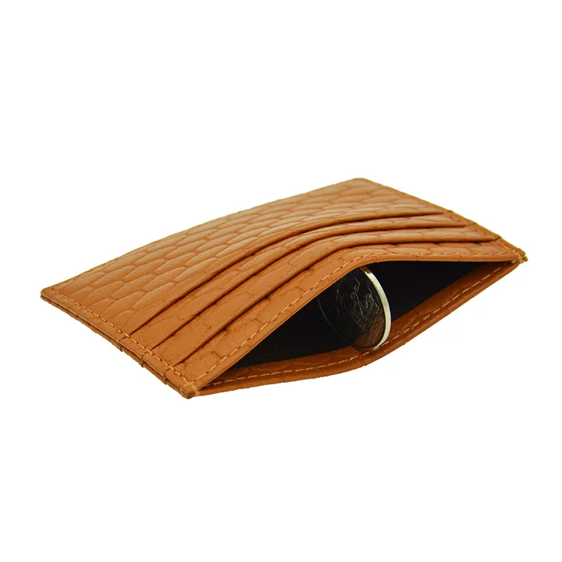 100% коровья кожа кирпичная плитка геометрический узор кредитный ID держатель для