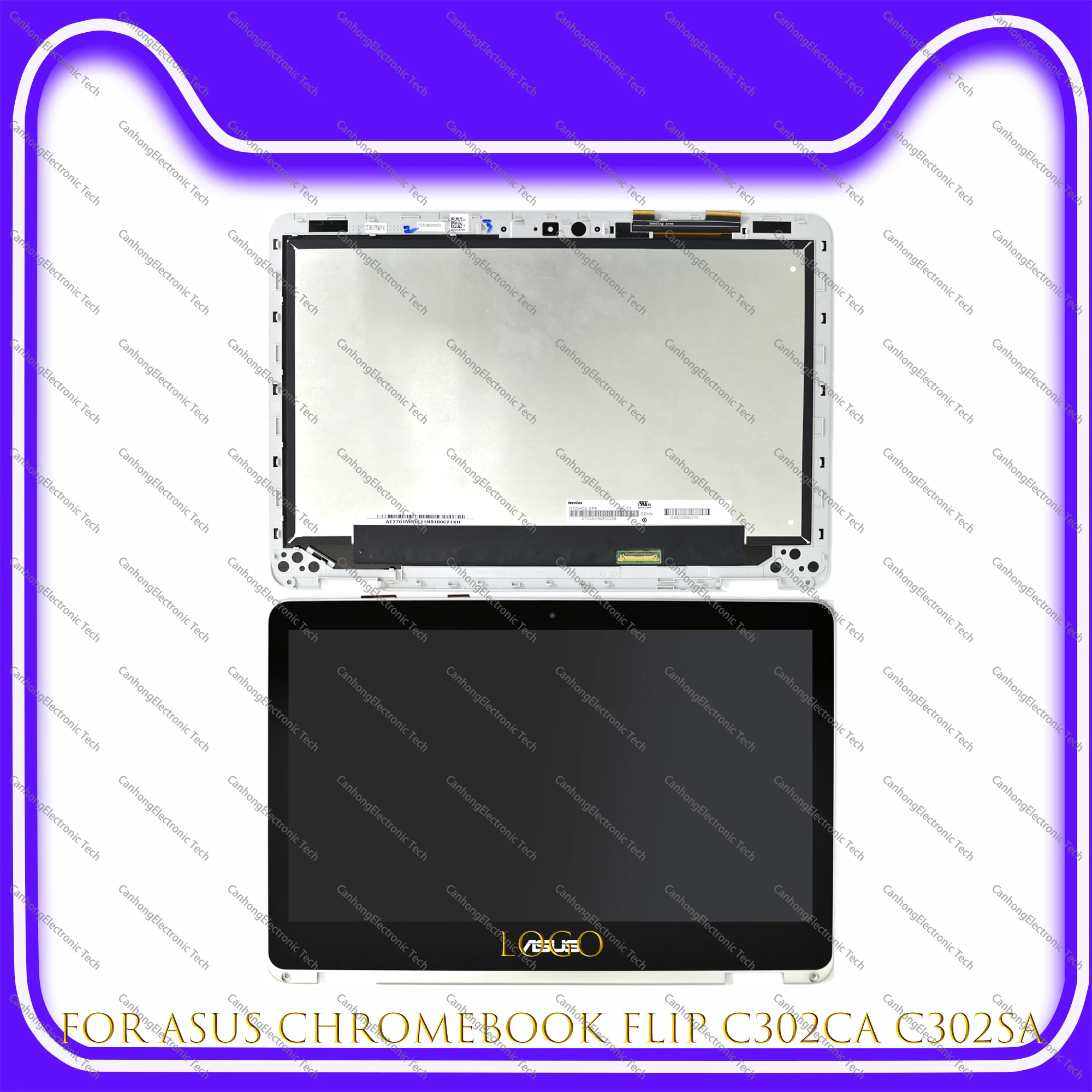  Asus Chromebook Flip C302 C302CA Series 12, 5  1920X1080 FHD      