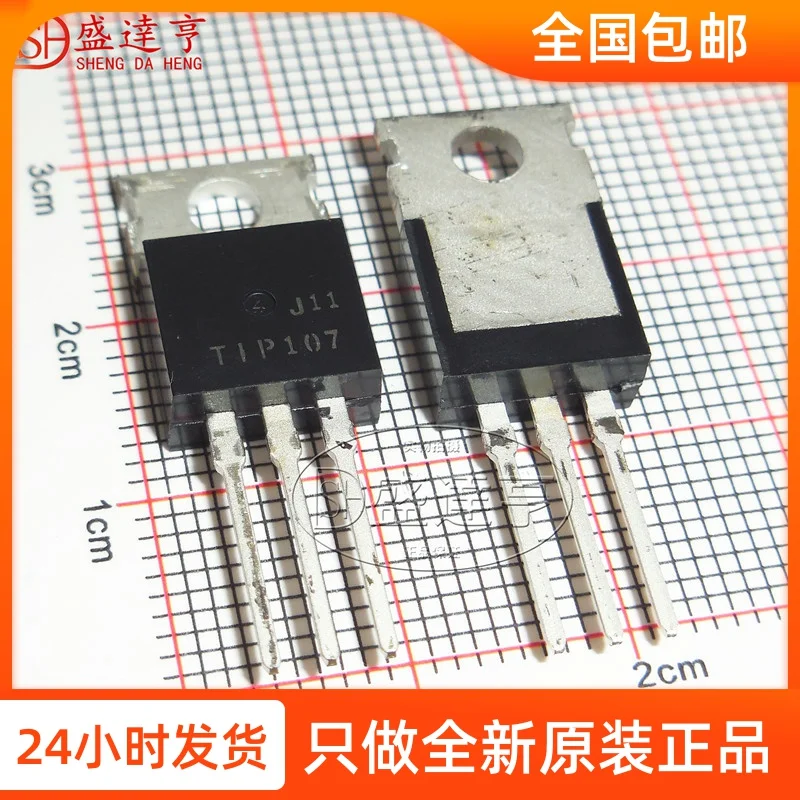 10 шт./лот TIP107 8A 100V 80W TO-220 транзистор новая Оригинальная фотография