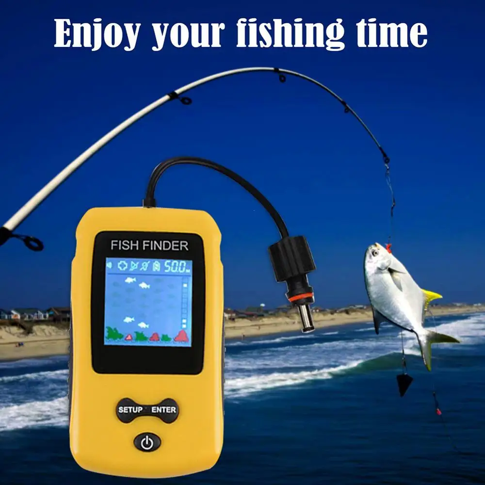 Ручной портативный гидролокатор Allarme рыболовный каяк эхолот рыболокатор