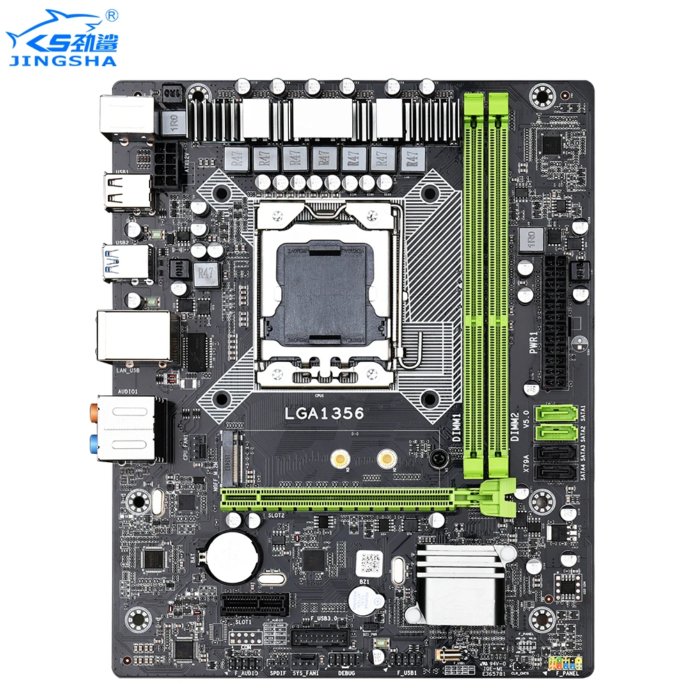 JINGSHA X79A материнская плата LGA 1356 E5 2400 серии 2 * DDR3 слот X79 4 SATA2.0 NVME M.2 USB 3 0|Материнские