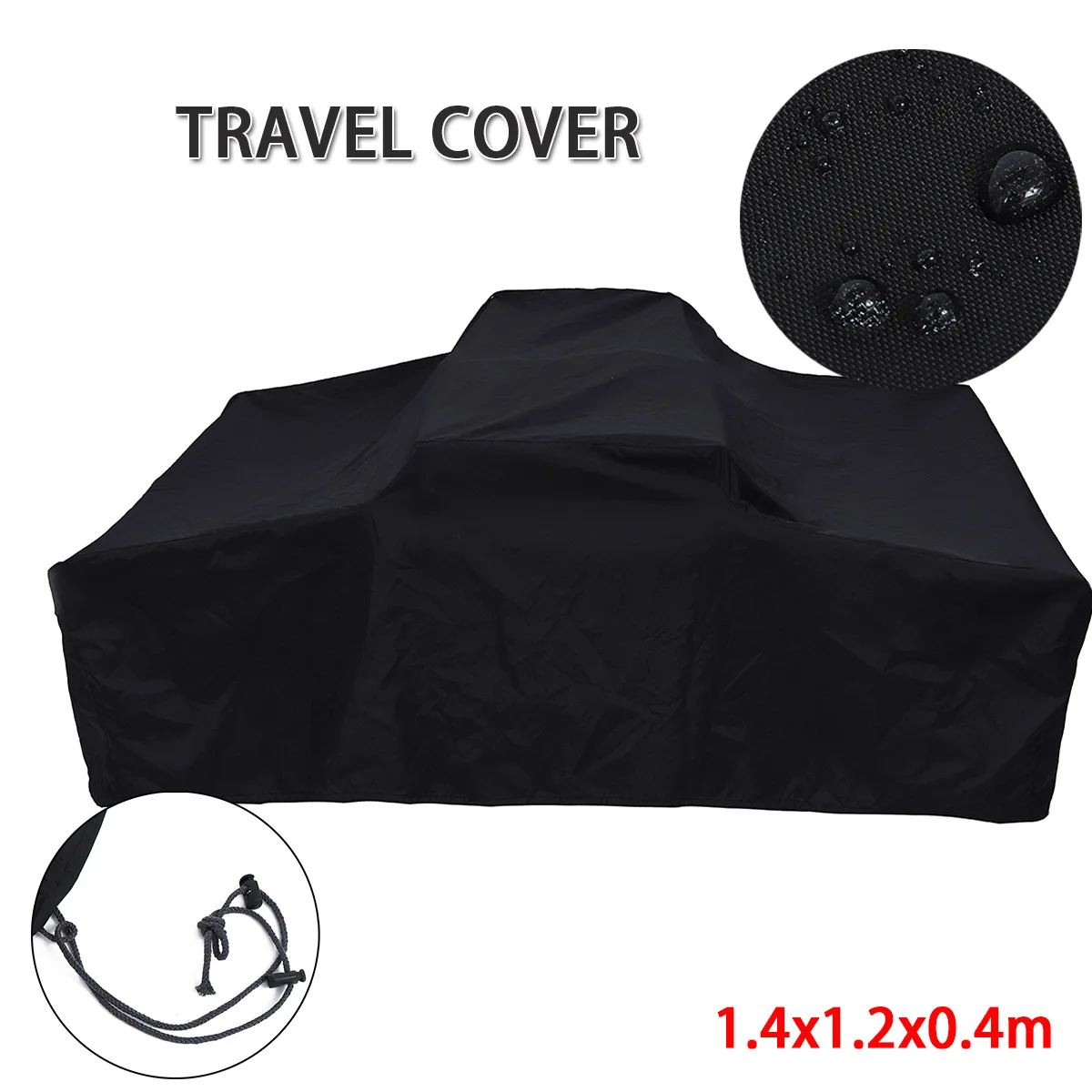

140x120x40cm 210D Oxford Cloth Black Waterproof Dustproof Camping Trailer Cover Travel Car Top Tent Cover Roof cover