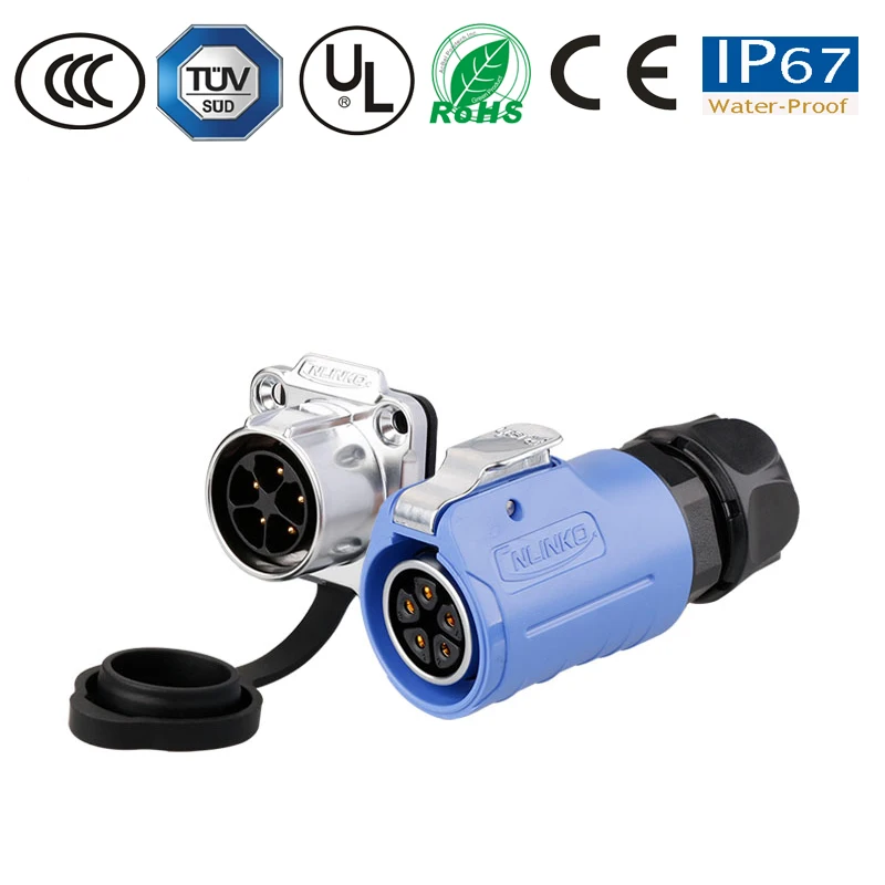 Водонепроницаемый разъем M20 5-контактный IP67
