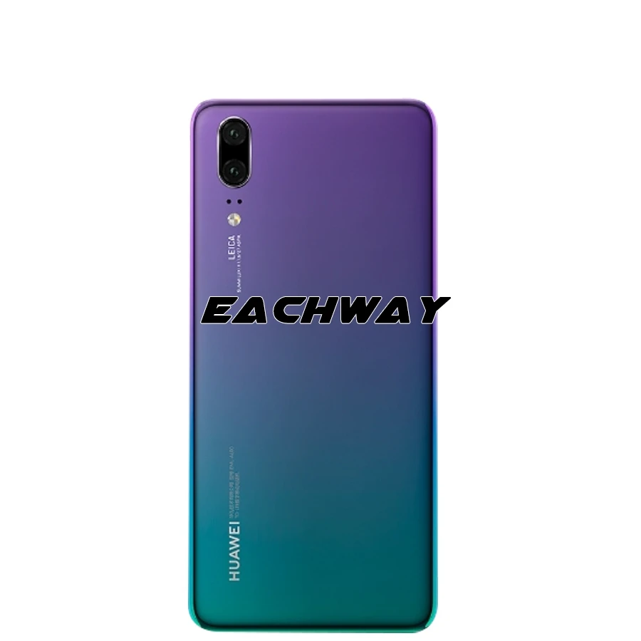 Задняя стеклянная крышка для Huawei P20 Pro аккумулятора задняя панель корпуса +