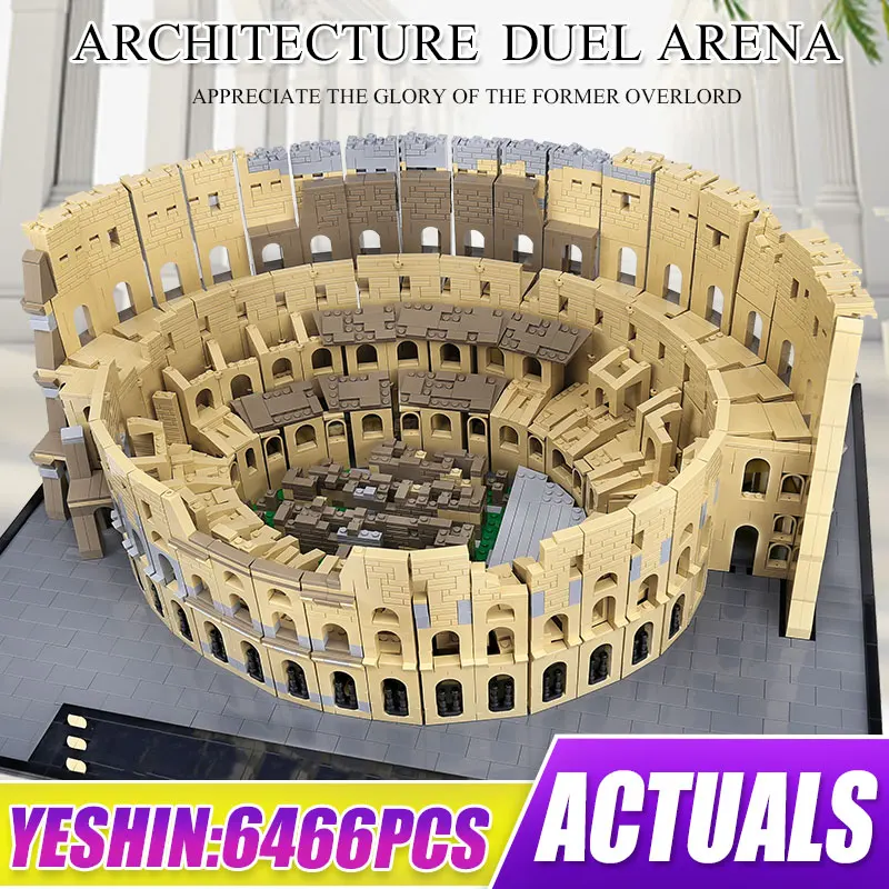 Форма король знаменитая архитектура Римский колозеум строительные блоки DIY