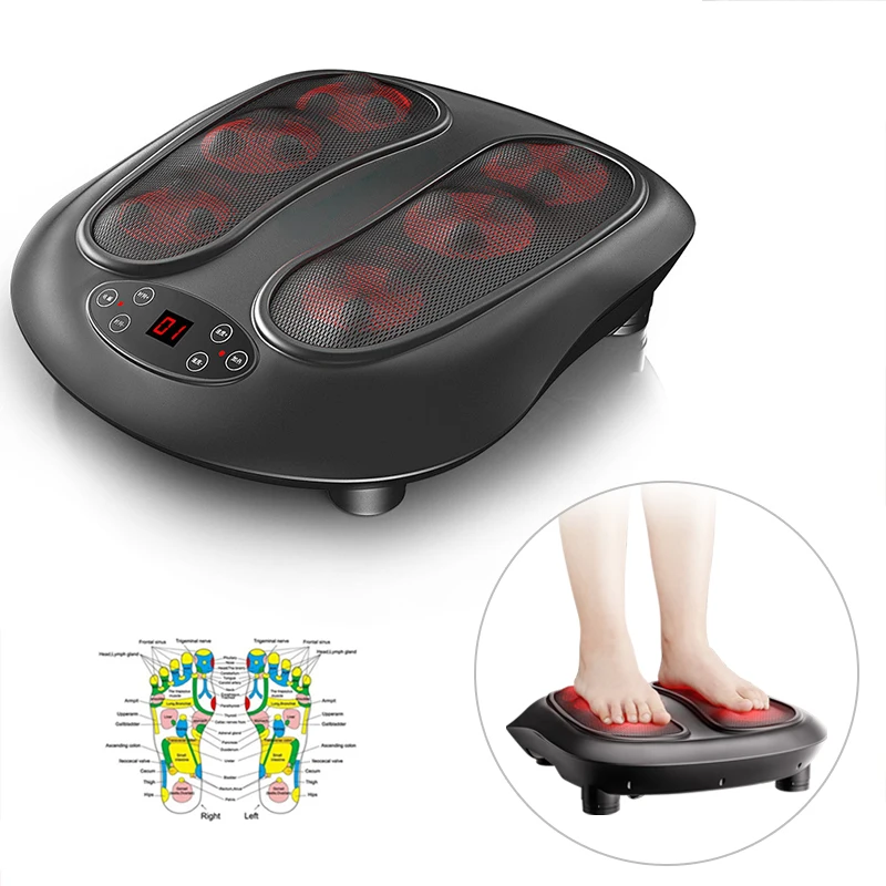6D шиацу разминающая Массажная машина Электрический Вибратор массажер для ног