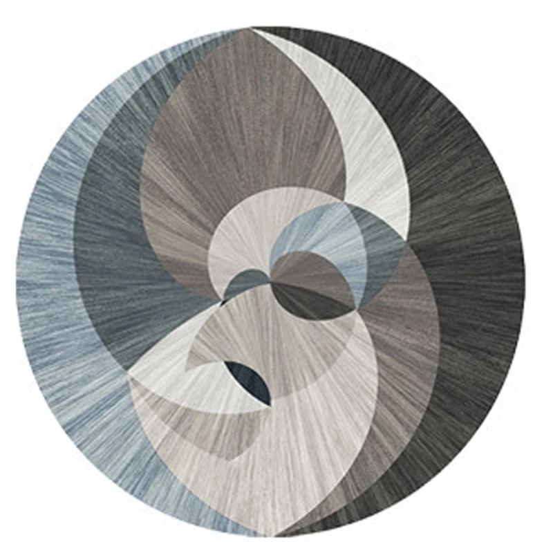 

Nordic Modern Simplicity Round Carpet Chair Floor Mat Soft Carpets for Living Room Anti-slip Rug Bedroom Decor Carpet
