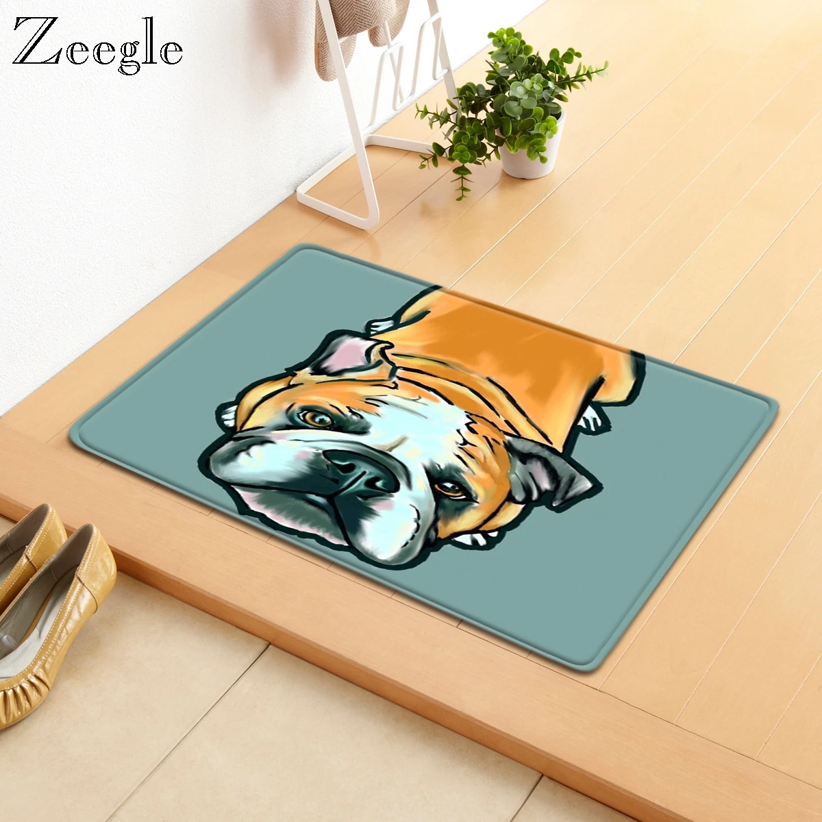 

Zeegle Printed Cartoon Doormat Home Doormat Floor Rug Welcome Mat for Front Door Entrance Door Bathroom Anti-slip Rug Carpet